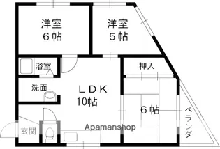 タイガースマンション【4階】の間取り