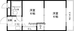 アルカディアマーユ【2-107号室】の間取り