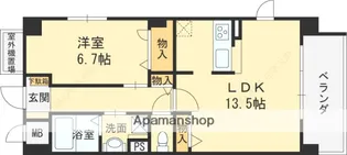 グランジェ東甲子園【2階】の間取り