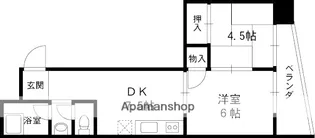 奥野ビル【4階】の間取り