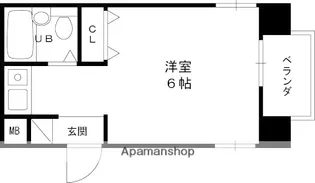メゾンモナムール【2階】の間取り