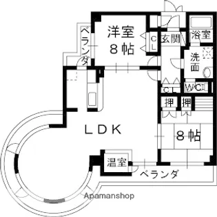 ニューハイツ・花水木【3階】の間取り