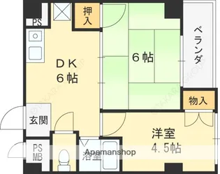 MABRANCHETTE弦月【7B号室】の間取り