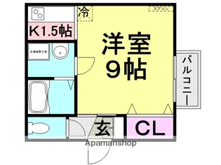 エスポワール【105号室】の間取り
