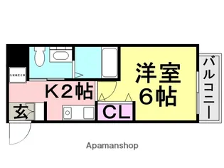SWISS立花【1203号室】の間取り