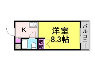 グランシャリオ塚口【209号室】の間取り