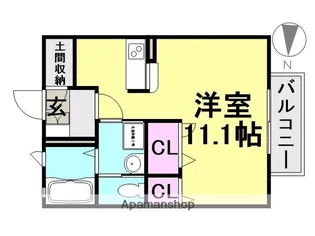 サニーヒル【110号室】の間取り