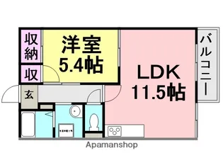 立花セントラルハイツ【203号室】の間取り