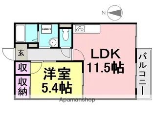 立花セントラルハイツ【202号室】の間取り