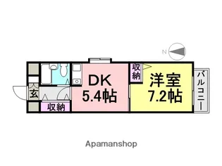 ロイヤルメゾン塚口南2【401号室】の間取り