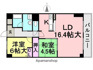 ラフィーネ武庫之荘【3階】の間取り