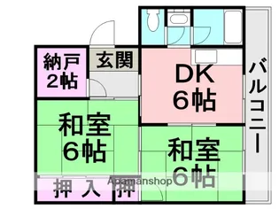 メゾン武庫川【302号室】の間取り