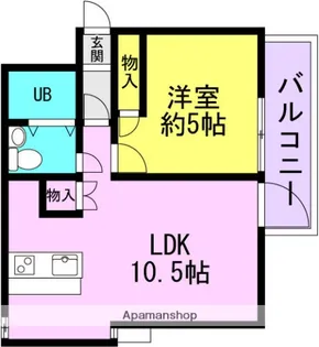パークヒルズ潮【1階】の間取り