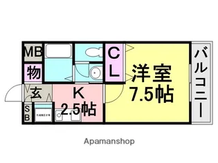 マーガレットハイツ【2階】の間取り