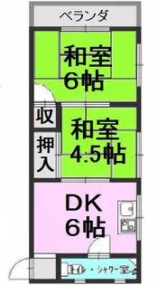 喜楽マンション【206号室】の間取り