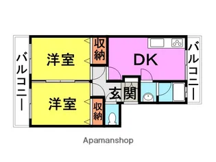 セビーヌ武庫之荘壱番館【4階】の間取り