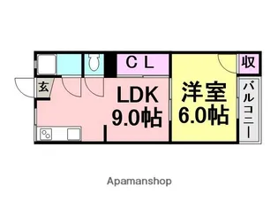 大栄マンション【4階】の間取り