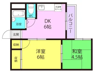 パークスクエア東園田【607号室】の間取り