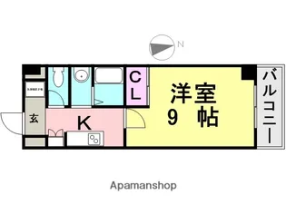 シエテ南塚口【303号室】の間取り