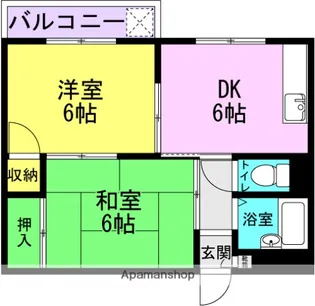 サニーハウスウエハラ【2階】の間取り