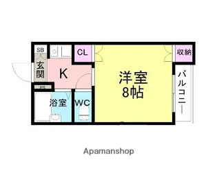 パセオ武庫【1階】の間取り