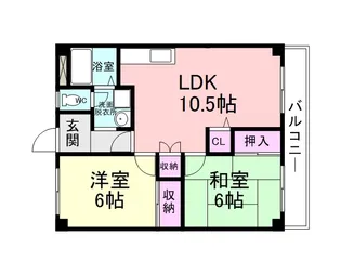 ハイツ八興【4階】の間取り