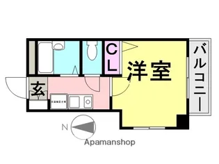 KマンションJIN【4階】の間取り