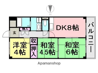 メゾンエスポアール【303号室】の間取り