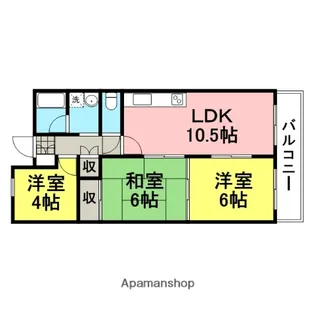 サンシャイン塚口【5階】の間取り