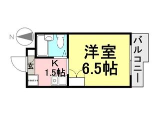 ダンディライオン立花【110号室】の間取り