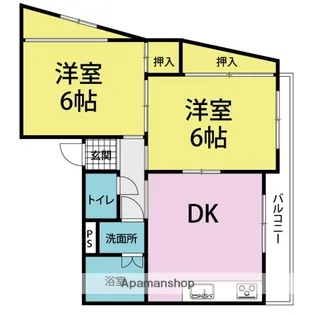 ロイヤルメゾン武庫之荘9【201号室】の間取り