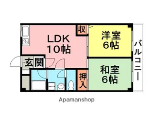 クレール武庫之荘【4階】の間取り