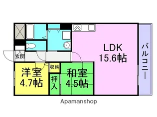 SAサイレンス【1階】の間取り