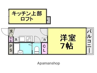 アバントコート尼崎【104号室】の間取り