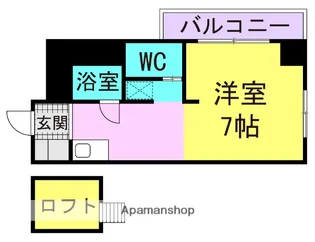 S.E.N.S.E MUKONOSOH【407号室】の間取り