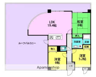 デイグランシャンドフルール【706号室】の間取り
