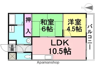 レーベンハイム【308号室】の間取り
