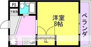 グランメール園田【1階】の間取り