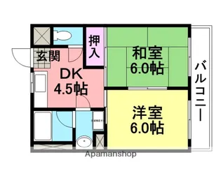 セシル富松【101号室】の間取り