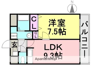 パレス武庫川【302号室】の間取り