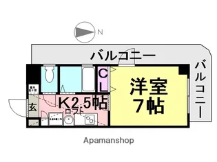 エクセレント【607号室】の間取り