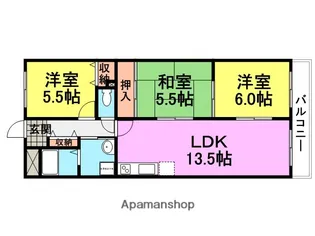 マンションあぜりあ【203号室】の間取り