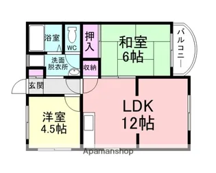 サンコーポ・ムコ【3階】の間取り