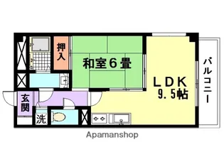 福寿荘参番館【205号室】の間取り