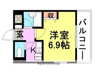 エスティライフ武庫之荘【301号室】の間取り