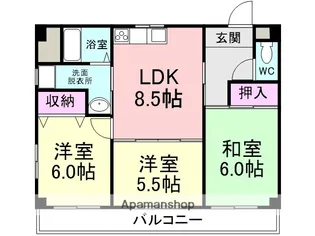 PLANDOLEYUNE【203号室】の間取り