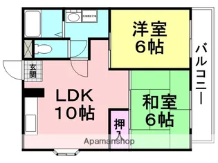 グランメール武庫之荘【302号室】の間取り