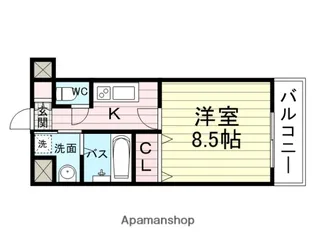 ドルチェヴィータ武庫之荘【4階】の間取り