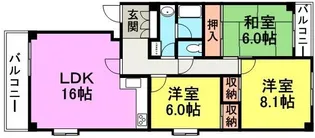 メゾンサンストリーム【2階】の間取り