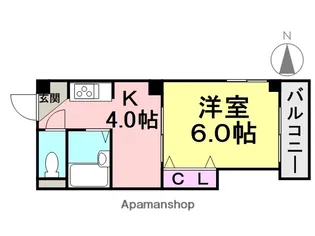 ディアコート塚新【504号室】の間取り
